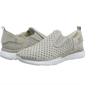 Geox Hiver Perforated Suede Sneaker Grey Women's 8